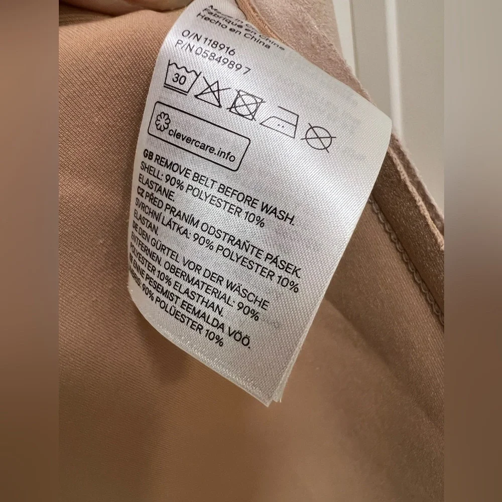 HM Faux Suede Wrap Style Belted Jacket - Picture 8 of 9